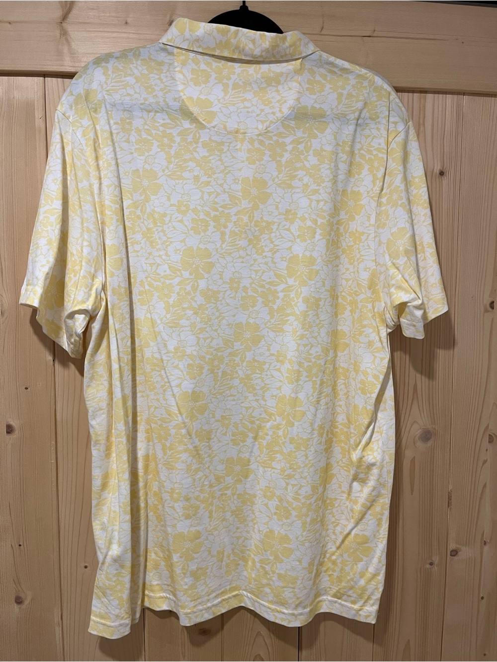 Club Room Yellow and White Floral Polo XL - Picture 5 of 10